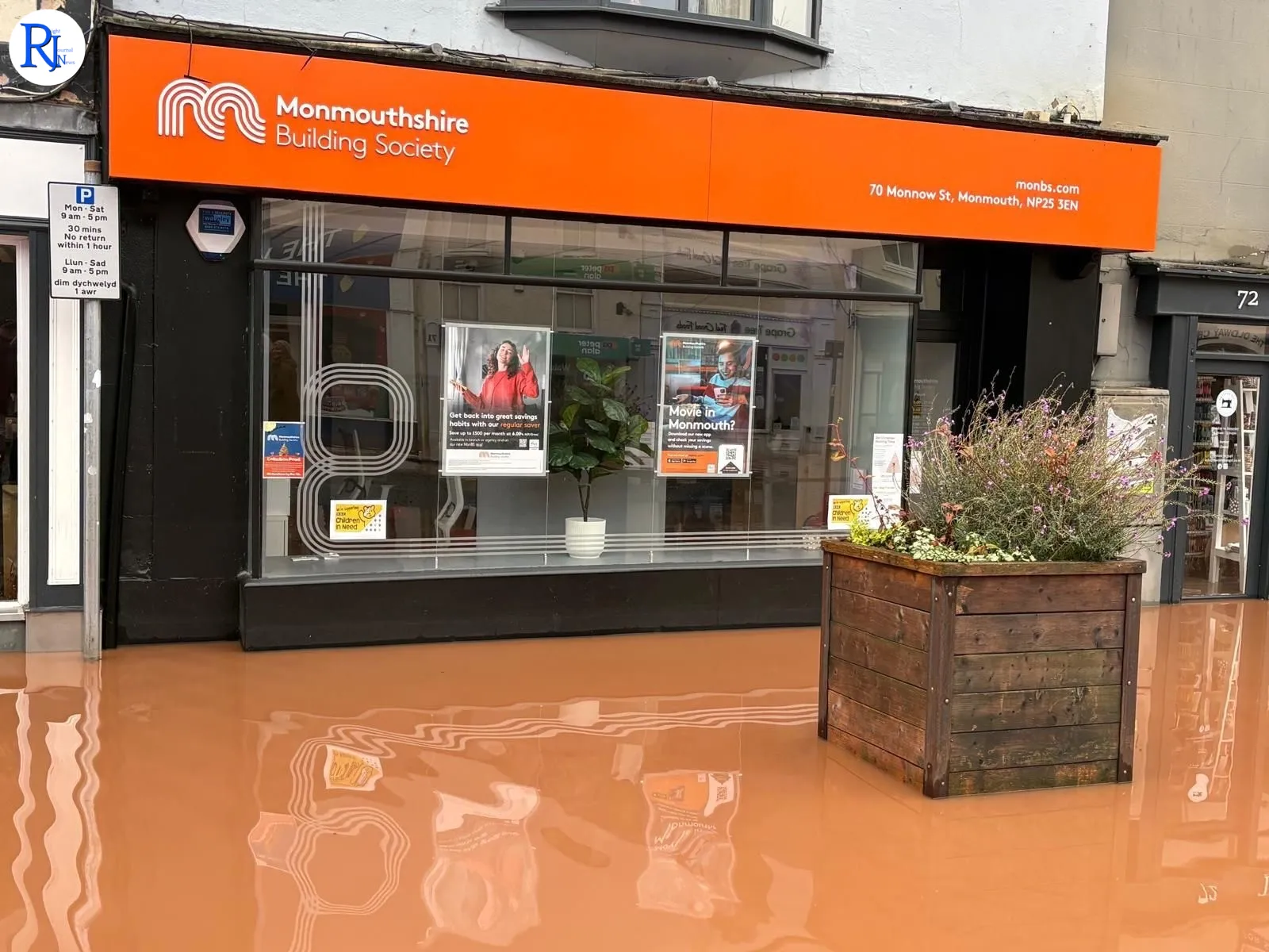 Monmouthshire Building Society launches flood grants to speed Monmouth’s recovery after Storm Claudia