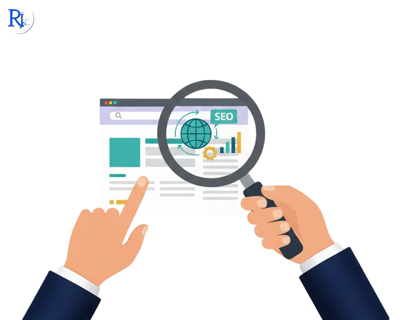 magnifying glass, seo, website, digital marketing, internet, strategy, analytics, web traffic