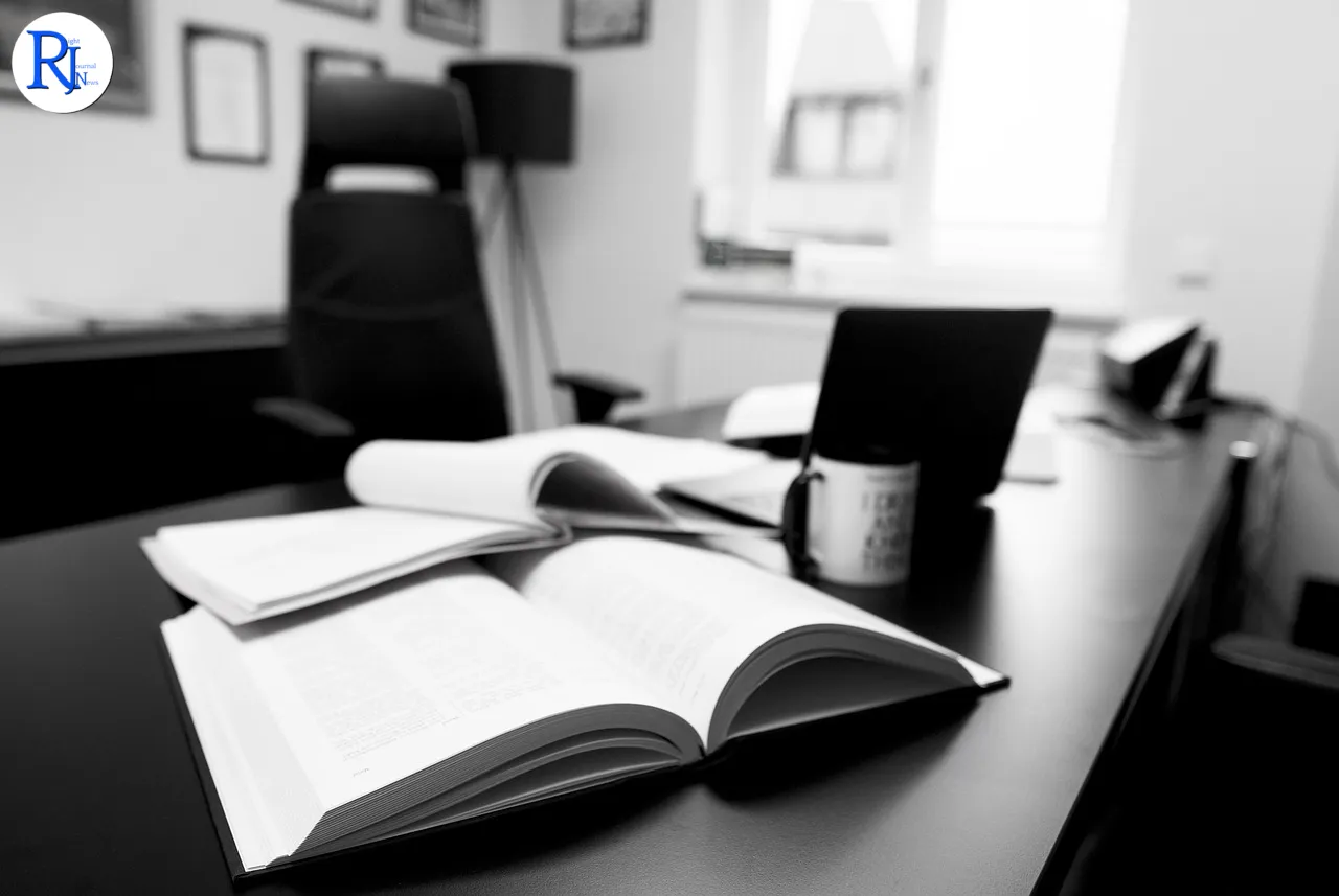 chancellery, office, table, work, law firm, workplace, laptop, desk